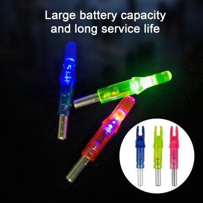 4Pcs Lighted Nocks Ultra-Bright High Visibility Easy To Install Universal Fit Arrows Archery Hunting Luminous Nocks Accessories