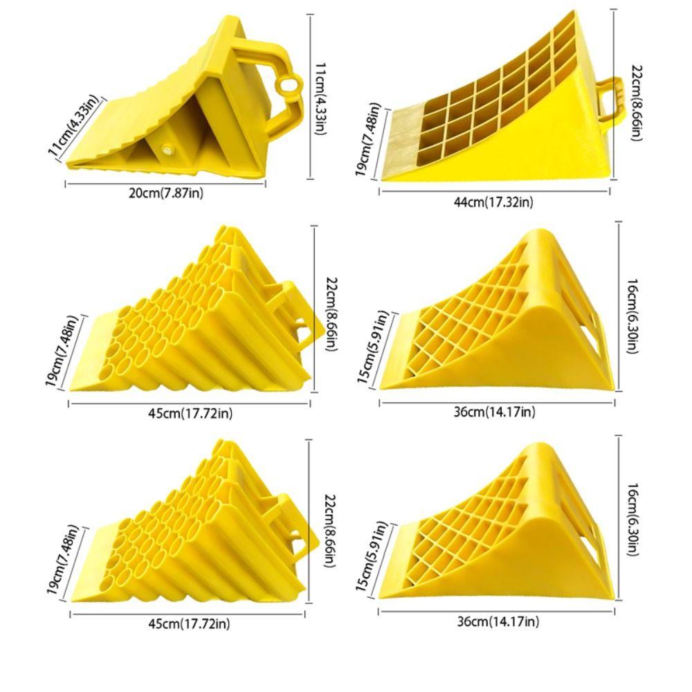 Non Slip Wheel Chocks Heavy Duty Wheel Chock Stopper Block ABS Stop Slider  Cars