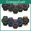 Rugged Smael Men's Military Watch Luminous Alarm Sport Wristwatch Durable 50m Waterproof