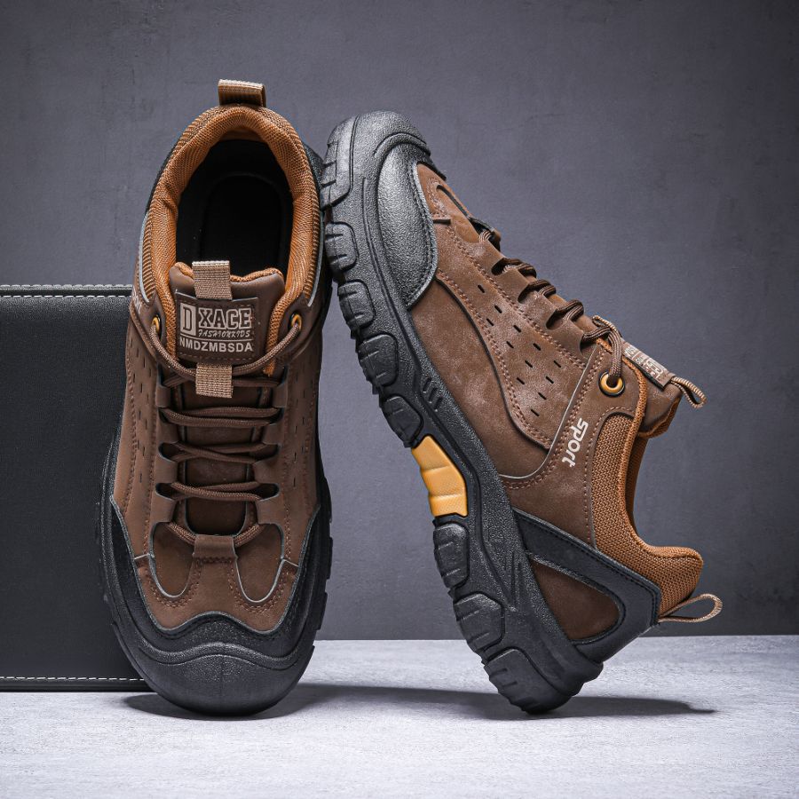 Men's hiking shoes autumn and winter men's shoes 2024 new outdoor shoes hiking Maillard style casual sports tooling shoes