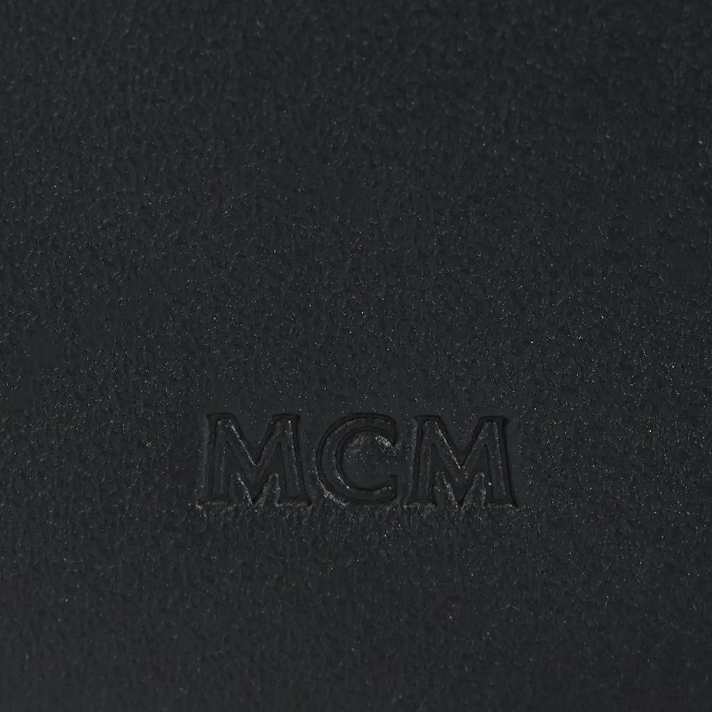 MCM Mode Travia Logo Geprägt Oval Abnehmbarer Schultergurt Leder Kartenhalter Damen Kartenhalter Schwarz MYADALD02BK001