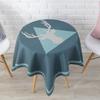 Nordic Deer Printing Decorative Fabric Cover Towel Living Room Balcony Fashion Small Tablecloth Dustproof Square Tablecloth