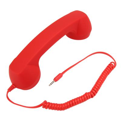 Récepteur téléphonique rétro Prise professionnelle 3,5 mm Anti-radiation Combiné filaire pour téléphone portable pour smartphone PC
