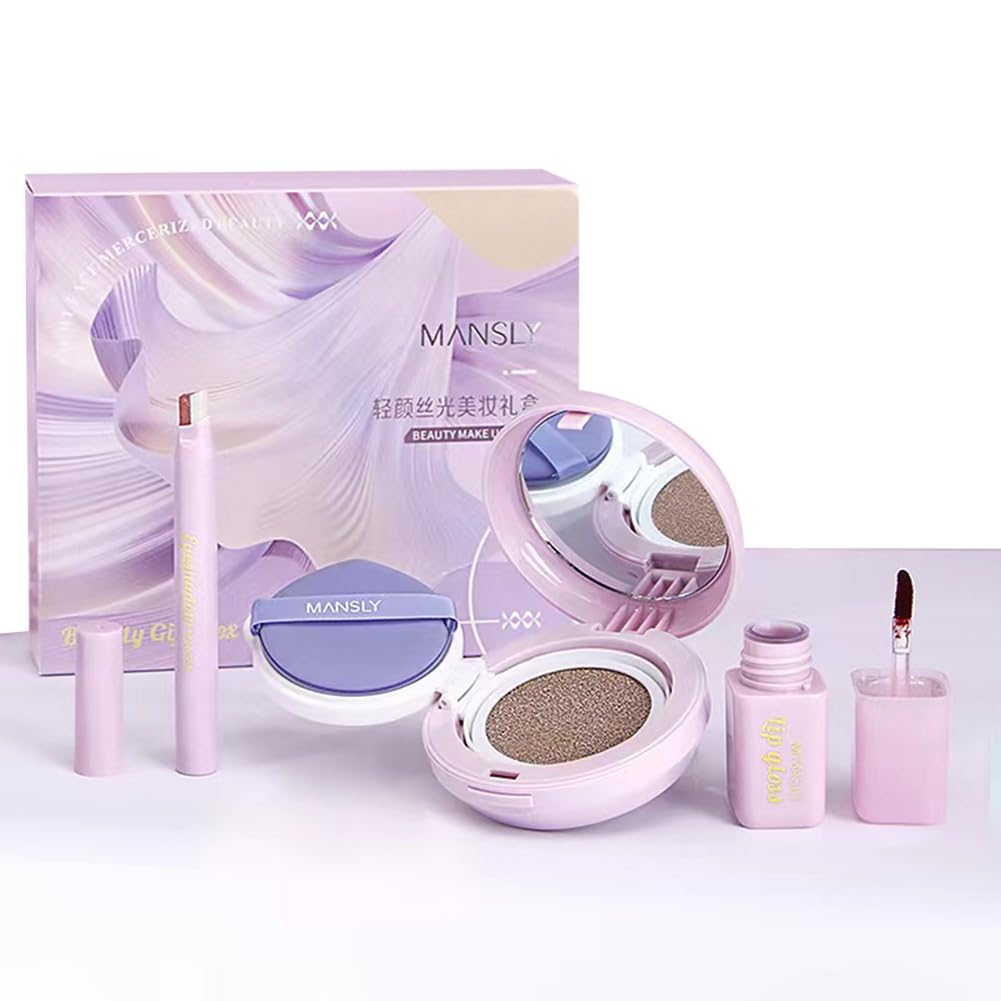 

MANSLY Light and smooth beauty makeup set Exquisite gift box set 3-piece