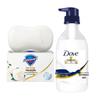 Safeguard Camellia Soap and Dove Nourishing Body Wash Set