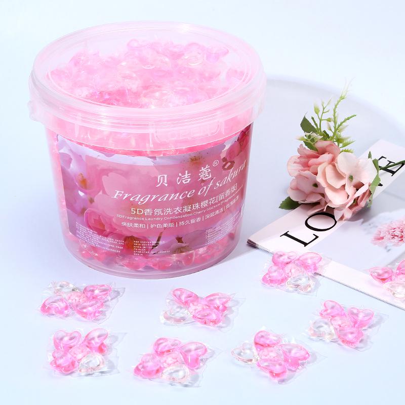 Capsule per Bucato Sakura 5 in 1 con Perline Profumate e Sfere Rimuovi Macchie