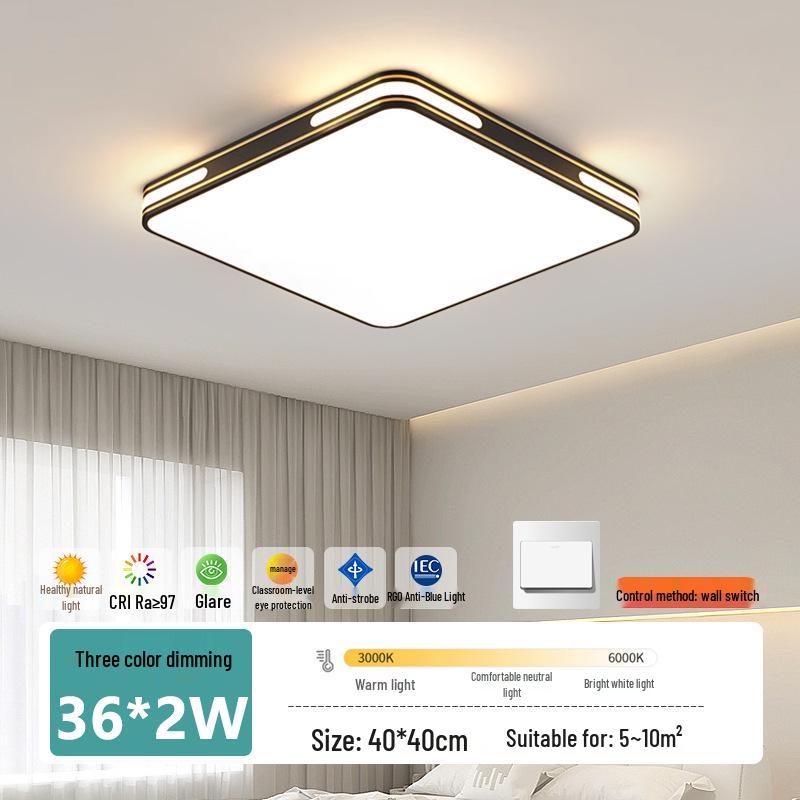 Modern LED Ceiling Light: Full Spectrum Living Room & Bedroom Illumination