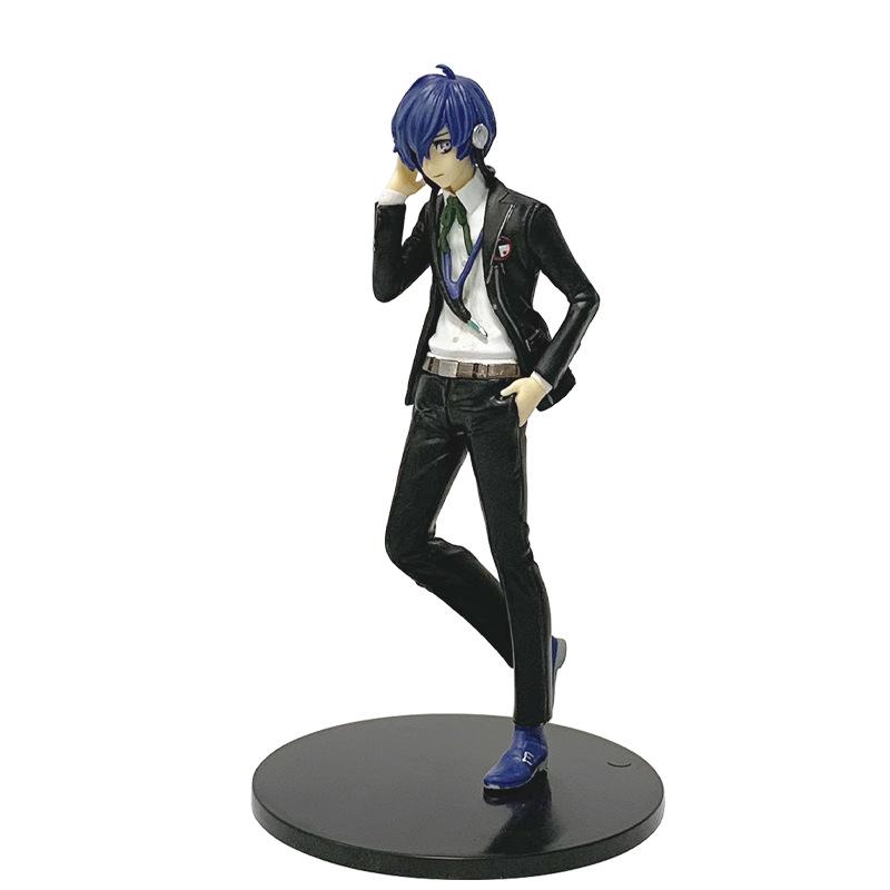 Persona3 Yukki Makoto 17cm Cooler Junge Anzüge Tragen Stehende Haltung Anime Spiel Modell Figur Gutes Desktop Peripherie Oranment Auf Lager