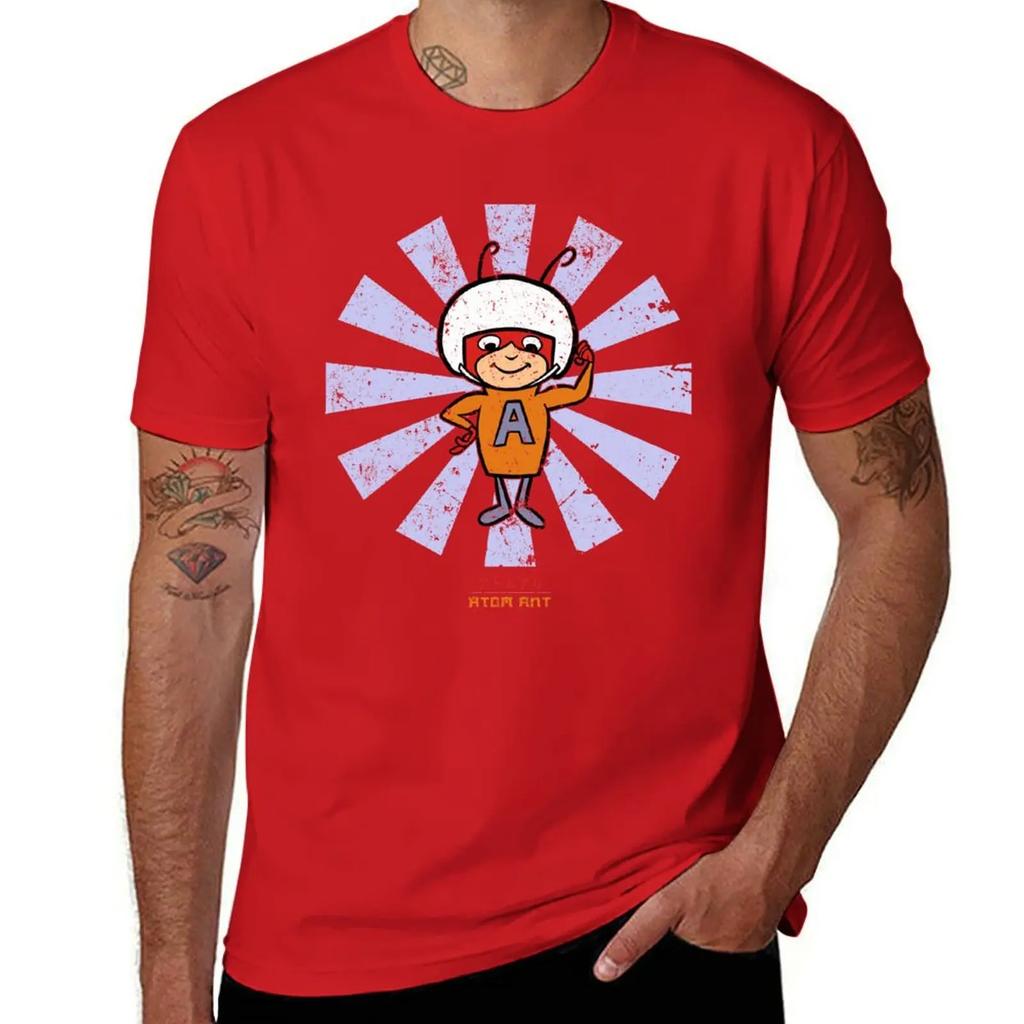 Atom Ant Retro Japanese T-Shirt anime summer clothes cute clothes oversized fitted t shirts for men