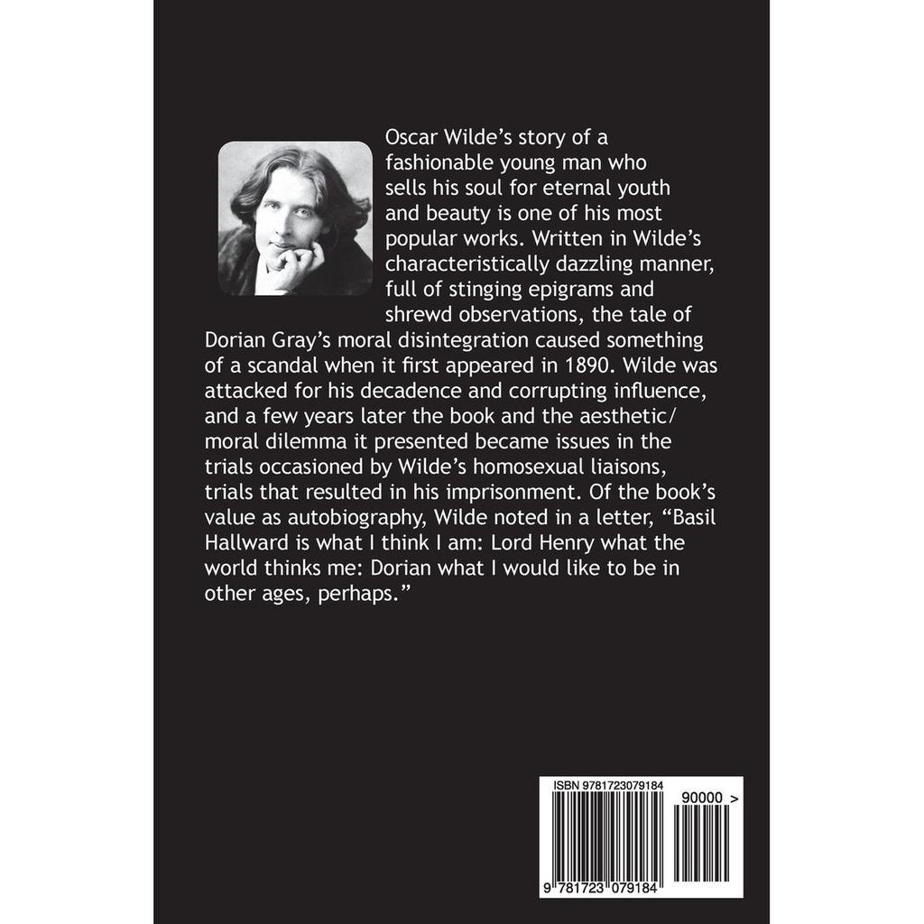 The Picture of Dorian Gray with Biography and Bibliography Matte Cover Edition Oscar Wilde
