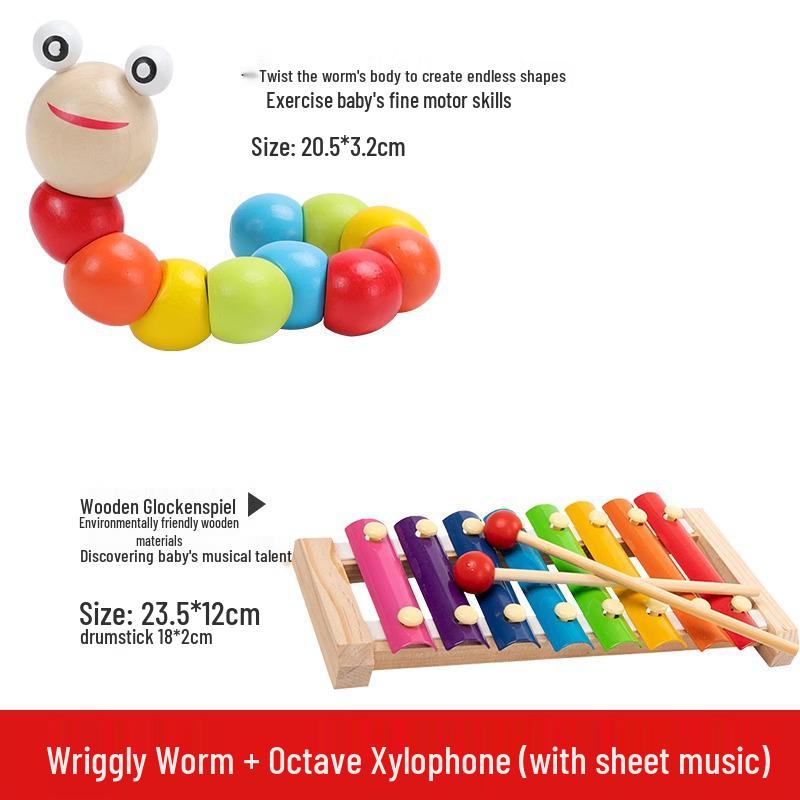 

Montessori Multi-functional Beaded String Toy for Infants and Toddlers, Early Education for Boys and Girls, Ages 0-3 Years.