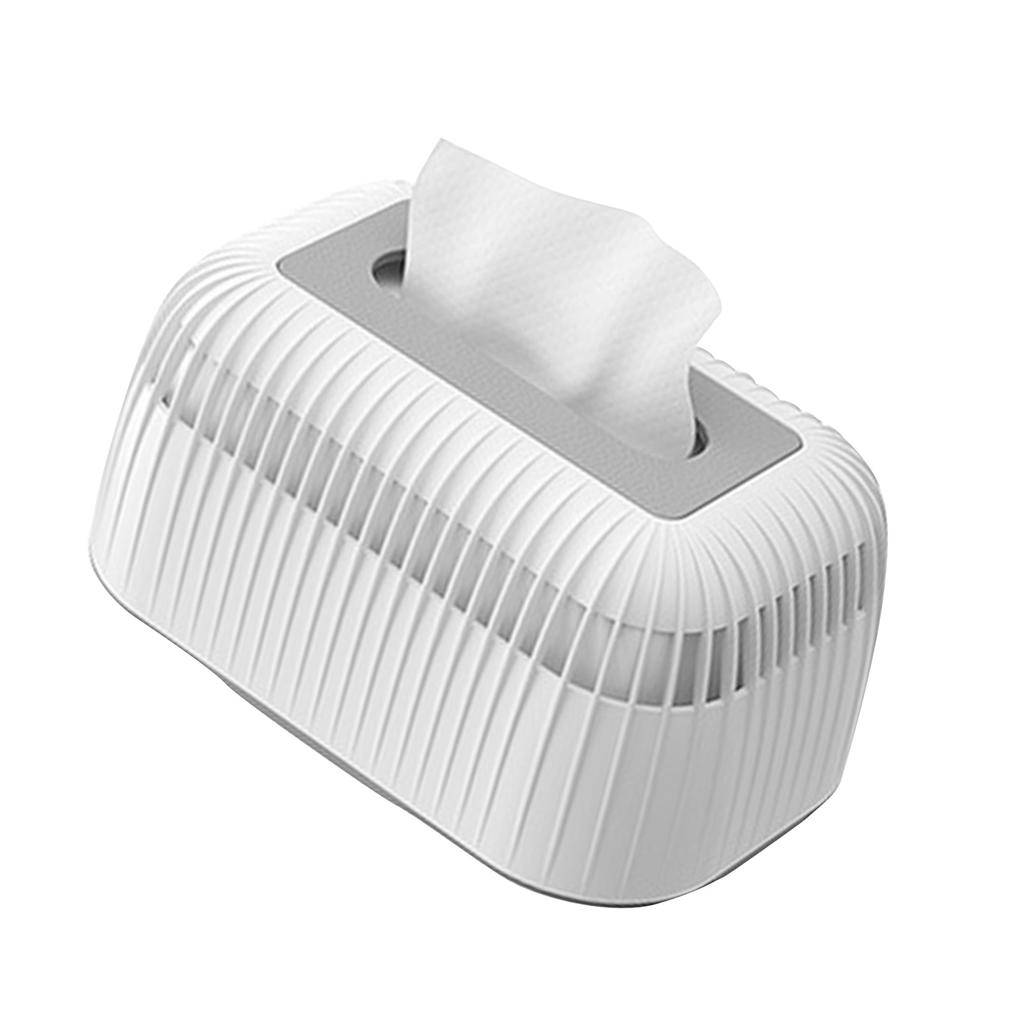 Taschentuchboxhalter Kunststoff Große Kapazität Rechteck Serviettenbox Abdeckung Spender für Badezimmer Küche Zuhause Weiß
