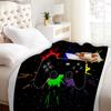 Flannel Blanket 3D Printed Gamer Blanket For Office Home Camping Nap Leisure Blankets Christmas Gifts For Home Bedroom Decor