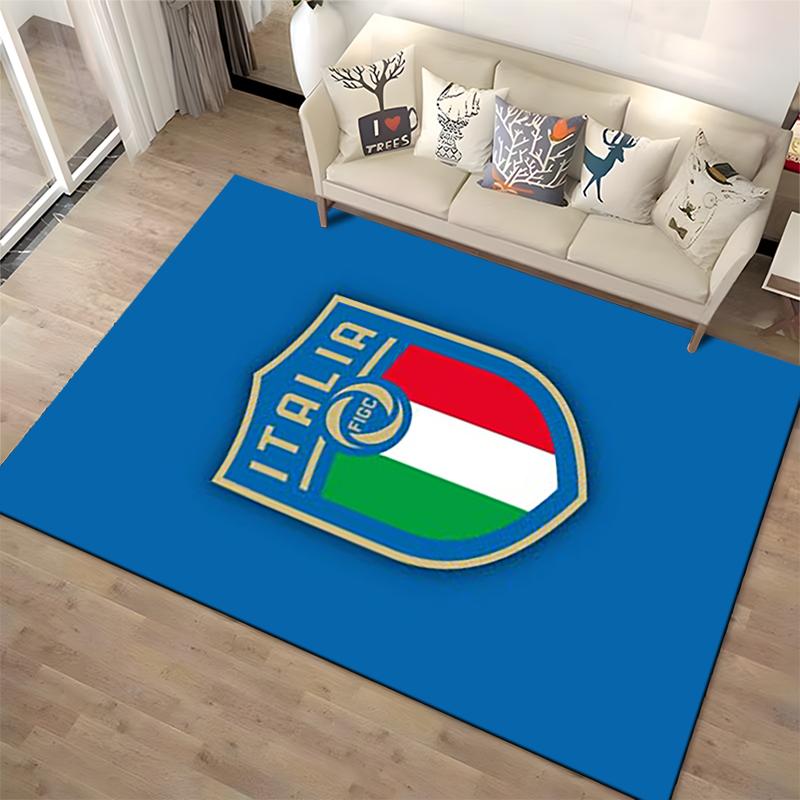 Italy Emblem Design Non-slip Rug Suitable for Living Room and Bedroom Sofas
