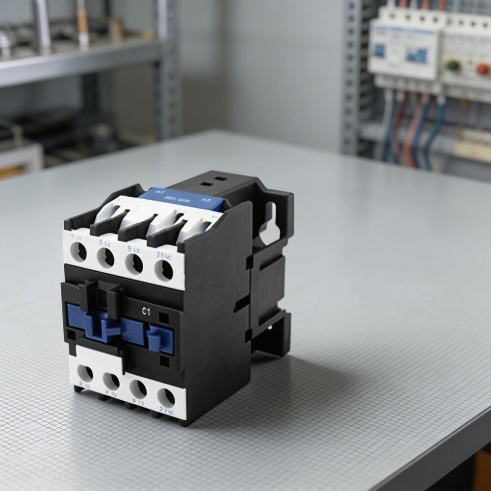 25A AC Contactor CJX2-2510 CJX2-2501 1P Design with AC220V AC380V Coil Voltage for For electromechanical Switching Applications
