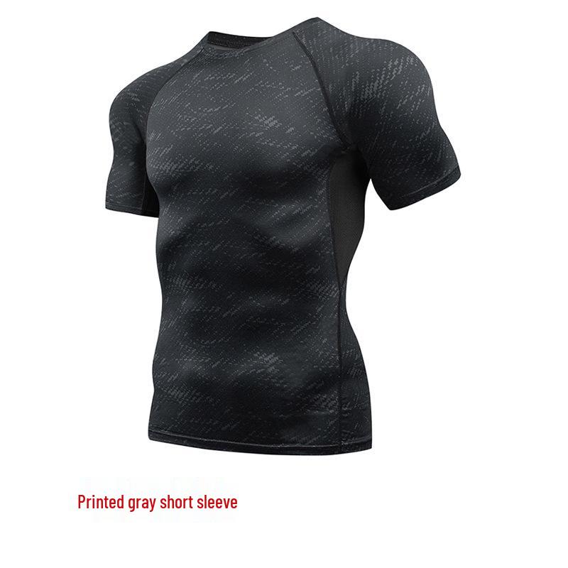 Pánské rychleschnoucí elastické sportovní tričko na basketbal a běh