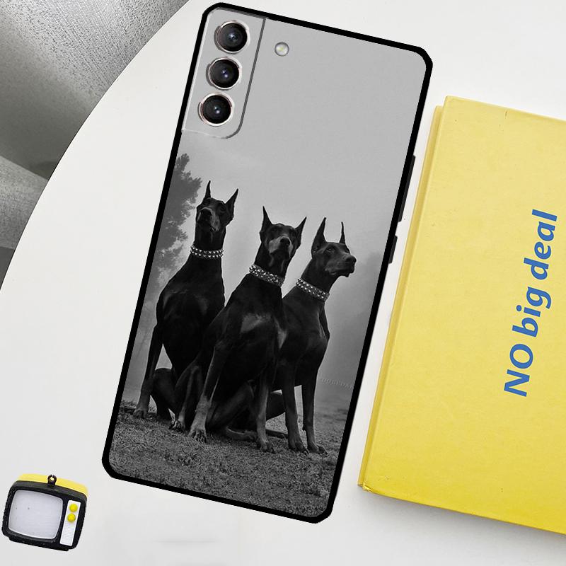 Dachshund Doberman Dog Phone Case For Samsung Galaxy S25 Ultra S20 S21 S22 S23 Plus S9 S10 S25 FE S24 Ultra Cover