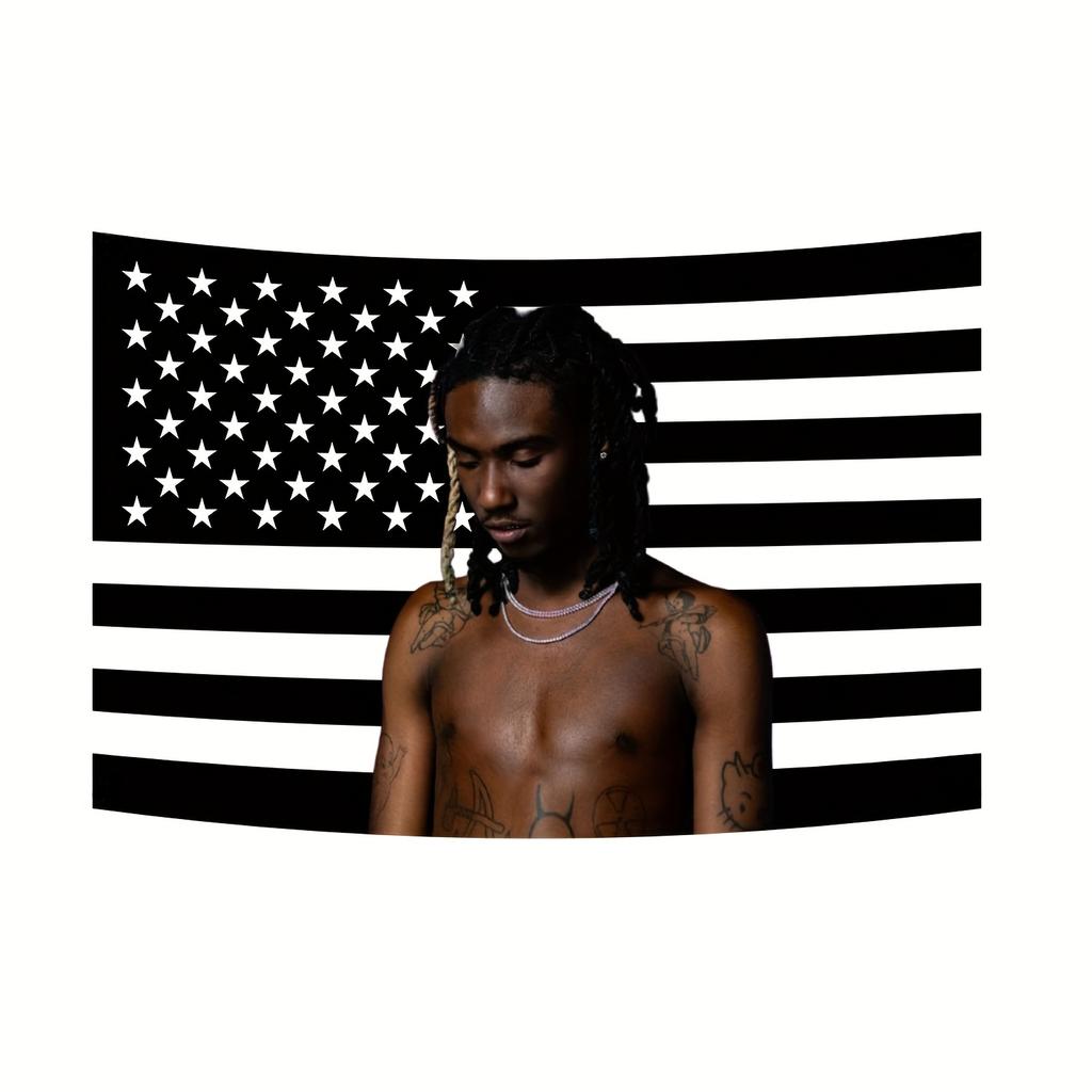 An OOsamason American Flag Tapestry Rings Underground Rap Art HipHop Fan Gift