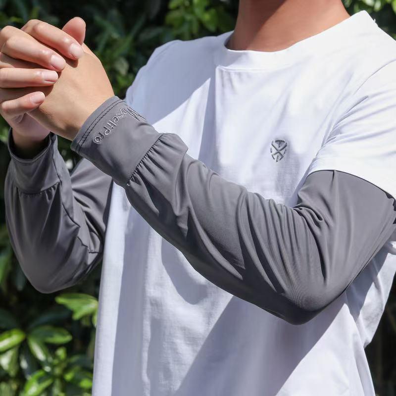 Ice Silk Sun Protection Arm Sleeve UV Resistance Breathable Quick Dry for Running Motorcycling