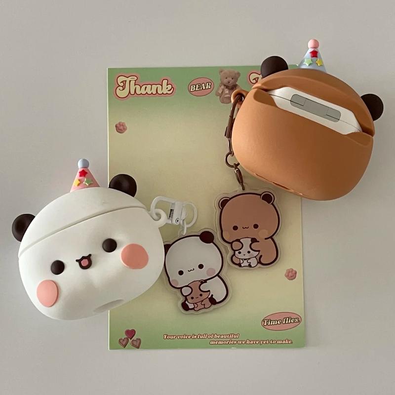 Panda Bubu Și Yier Căști Desen Animat Căști Bluetooth Wireless Carcasă Cadou Drăguț de Ziua de Naștere Pandantiv Surpriză de Sărbătoare