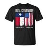 Texas Independence Day Dual Citizen Texan & American Flag T-Shirt