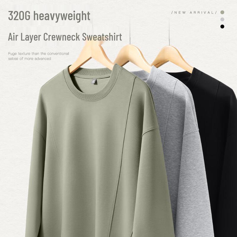 Baleno Men's Oversized Heavyweight Crewneck Sweatshirt