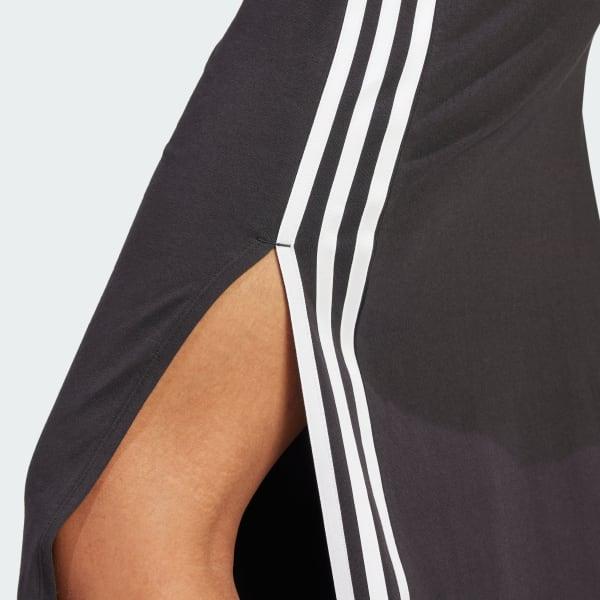 Adidas Originals Adicolor 3-Stripes Maxi šaty Dámské šaty Černá IU2427