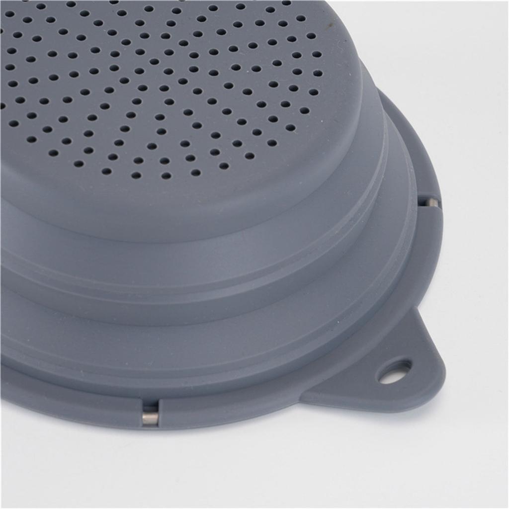 Kitchen Foldable Silicone Strainer Colanders Space Saver Collapsible Colanders with Handles for Draining Pasta Vegetable