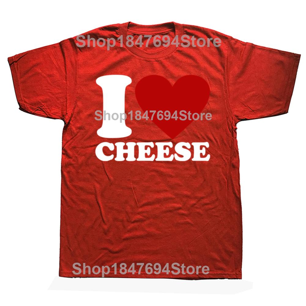 Funny I Love Cheese Graphic Tshirts Men Womens Fashion Casual Tshirt 100 Cotton Loose Oversized Vegan Fiend T Shirt