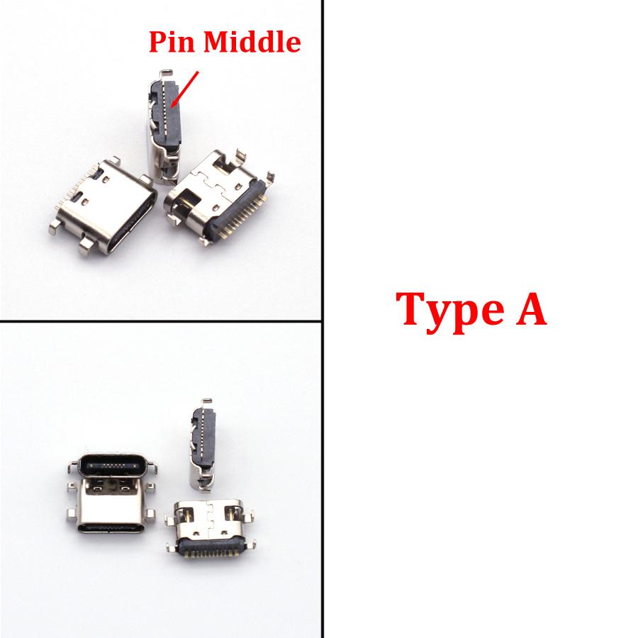 10-100PCS 12Pin Female USB Charging Port 12P Type C Socket Connector Type-C Plug For IFlytek Tablet For Lenovo TB-X605F/M