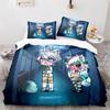 Gacha Life Academia Anime Duvet Cover Set with Pillow Covers Polyester Teens Kids Bedding Set Full Queen King Size Bed Linen