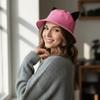 Cotton Fisherman Hat Cute Ear Sun Hat Fashion Basin Hat  Women
