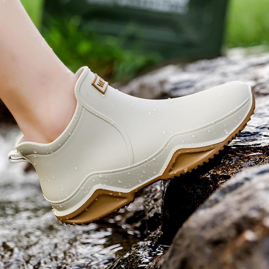 Moerstar Rain Fully Easy to Walk Perfect for Rainy and Sun and Sizes Size Japanese Shoe Women's Boots, Waterproof, Stylish, Low-Cut, Lightweight,