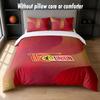 Union Berlin FC Design Bett Bettwäsche-Set 1 Bettbezug + 2 Kissenbezüge Weich Atmungsaktiv Haushalt Bettwäsche