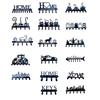 Metal Wall Mount Key Holder, Welcome Home Cat Dog Key Organizer Hook, Decorative Key Hanger Rack for Home Office Entryway