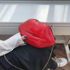 2024 Fashionable Women's Versatile Structured Chain Shoulder Crossbody Bag - Lip Design