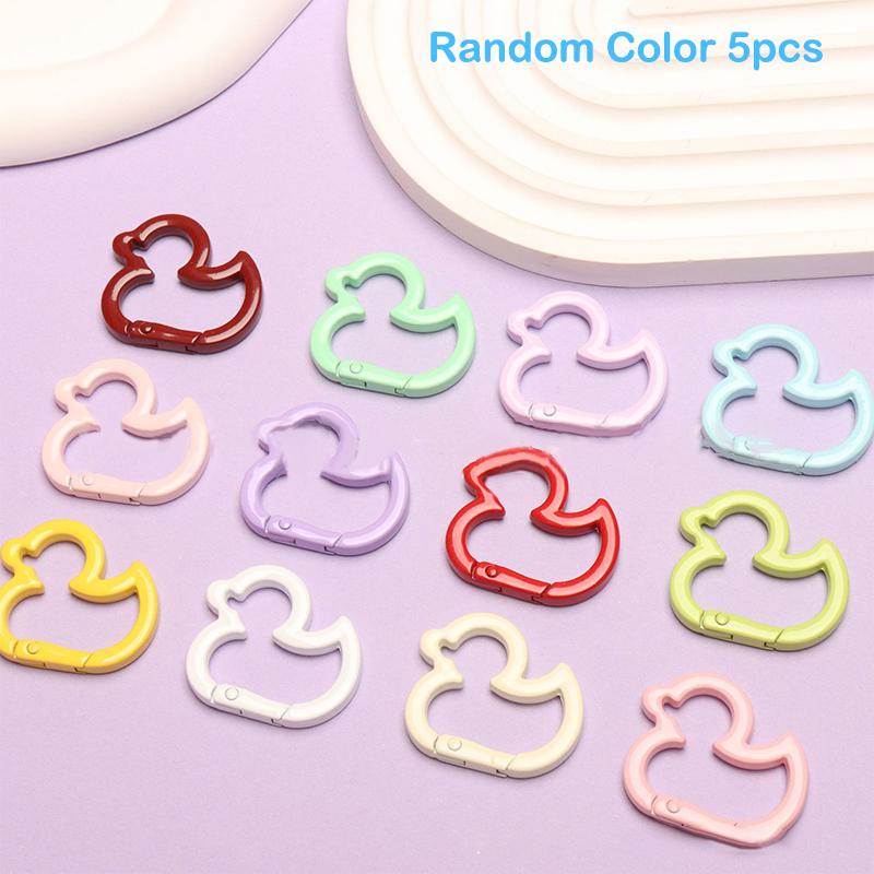 

5/10 штук Зажимы-клипсы из цинкового сплава в форме утки, Многофункциональные металлические кнопки для DIY поделок и аксессуаров