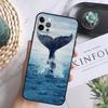Beautiful Blue Whale Painting Soft Case For iPhone 16 Pro Max 13 12 Mini XS Max X XR 11 15 Pro Max 14 Plus Back Cover