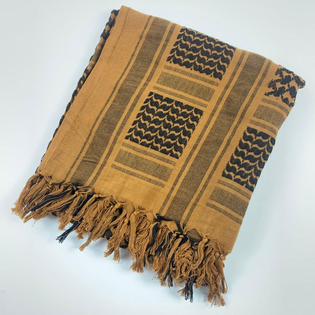 All-Cotton Camouflage Jacquard Arab Headscarf and Shawl