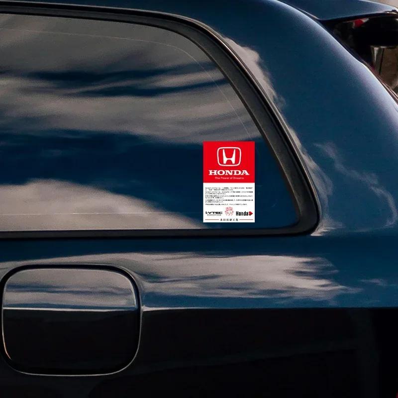 JDM Sticker For Honda Mugen Power Civic Accords CRV Odyssy Hrv Jazz CBR VTEC VFR The Windshield Of a Car Electrostatic Film JS1