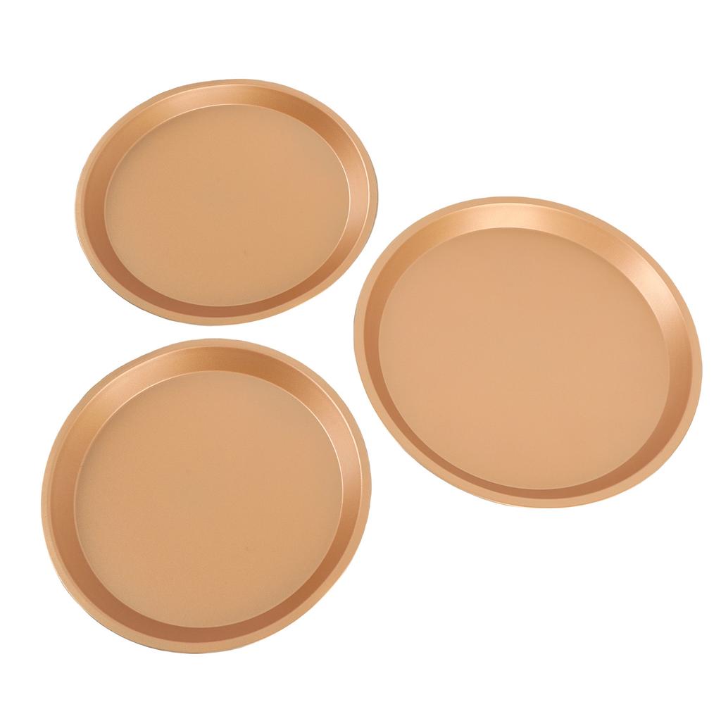 Carbon Steel Pizza Pans Uniform Heat Conduction 10 Inch 11 Inch 12 Inch Pizza Baking Trays for Various Ovens