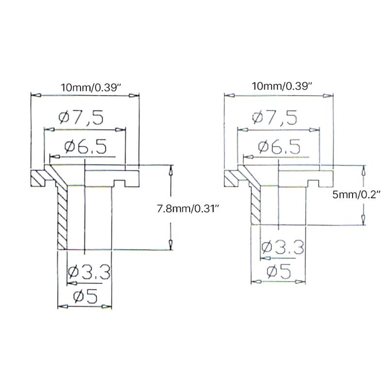 2pcs Round Slotted String Retainer Vintage Style String Trees Strings Retainer With Screw  Electric Guitar Accessories