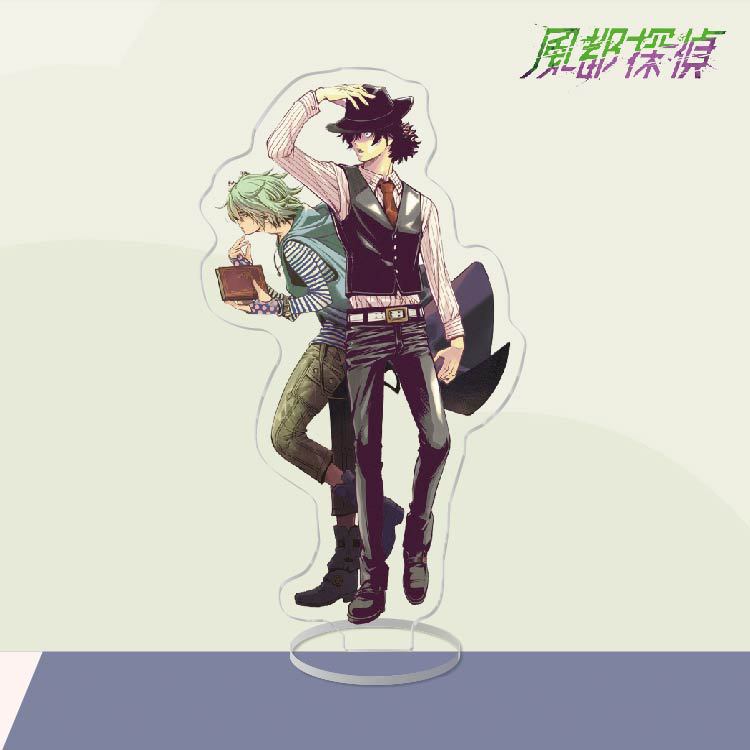 Anime akrila statīvs darbības figūras rotaļlieta Futo detektīvs PVC lāzera darbvirsma Hidari Shotaro statīvs modelis rotaļlietas dāvana