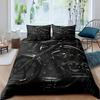 Dirt Bike Motorbike Duvet Cover Motocross Racer Bedding Set Boys Motorcycle Extreme Sports Quilt Cover Polyester Comforter Cover
