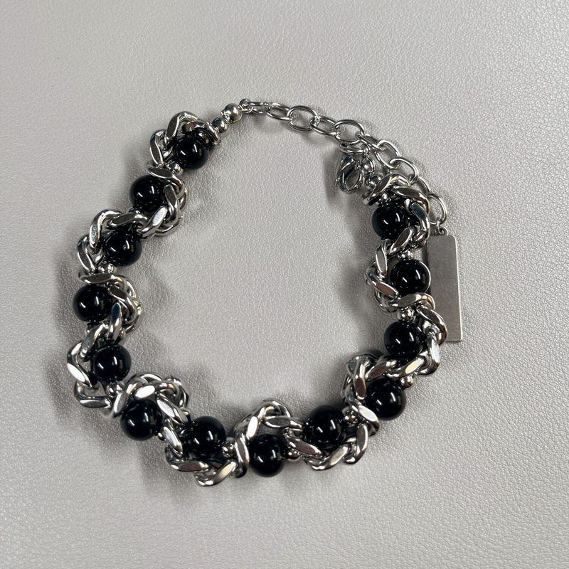 

High-Quality Titanium Steel European and American Style Pearl-Wrapped Unisex Hip-Hop Versatile Niche Design High-End Necklace Trendy and Unique E