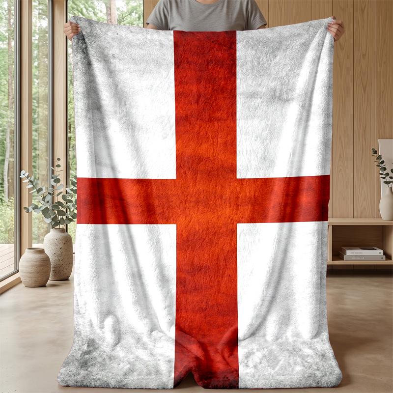England national football team Theme blanket Soft Flannel Blanket Plush Throw Blanket Cozy Sofa Bed Blanket for Home Decor