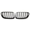 2 Stücke Auto Stil Glanz Schwarz Vorne Niere Doppel Lamellen Grill Grille Für-BMW E92 E93 3-Serie 328I 335I Coupe LCI 2010-2013