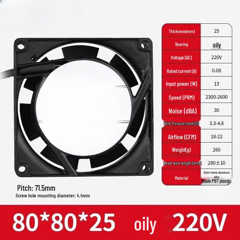 Industrial Cabinet Axial Flow Cooling Fan
