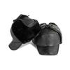 Middle-aged Elderly Cap Men's Autumn Winter Ear Protection Warm Cap Cap Cap Pu Leather Plush Baseball Cap Lei Feng Cap