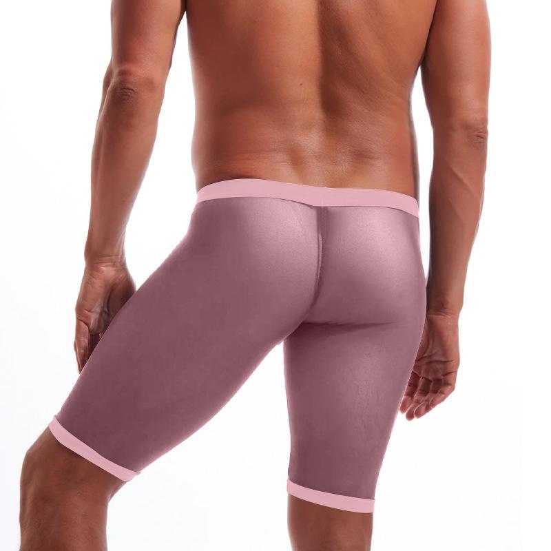Men's Quick-Dry Low-Waist Seamless Sport Boxer Briefs